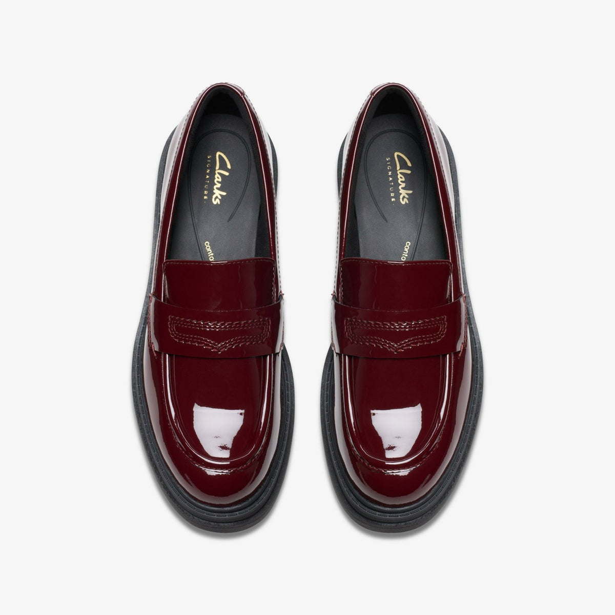 Clarks Women Orinoco 3 Edge Burgundy Patent