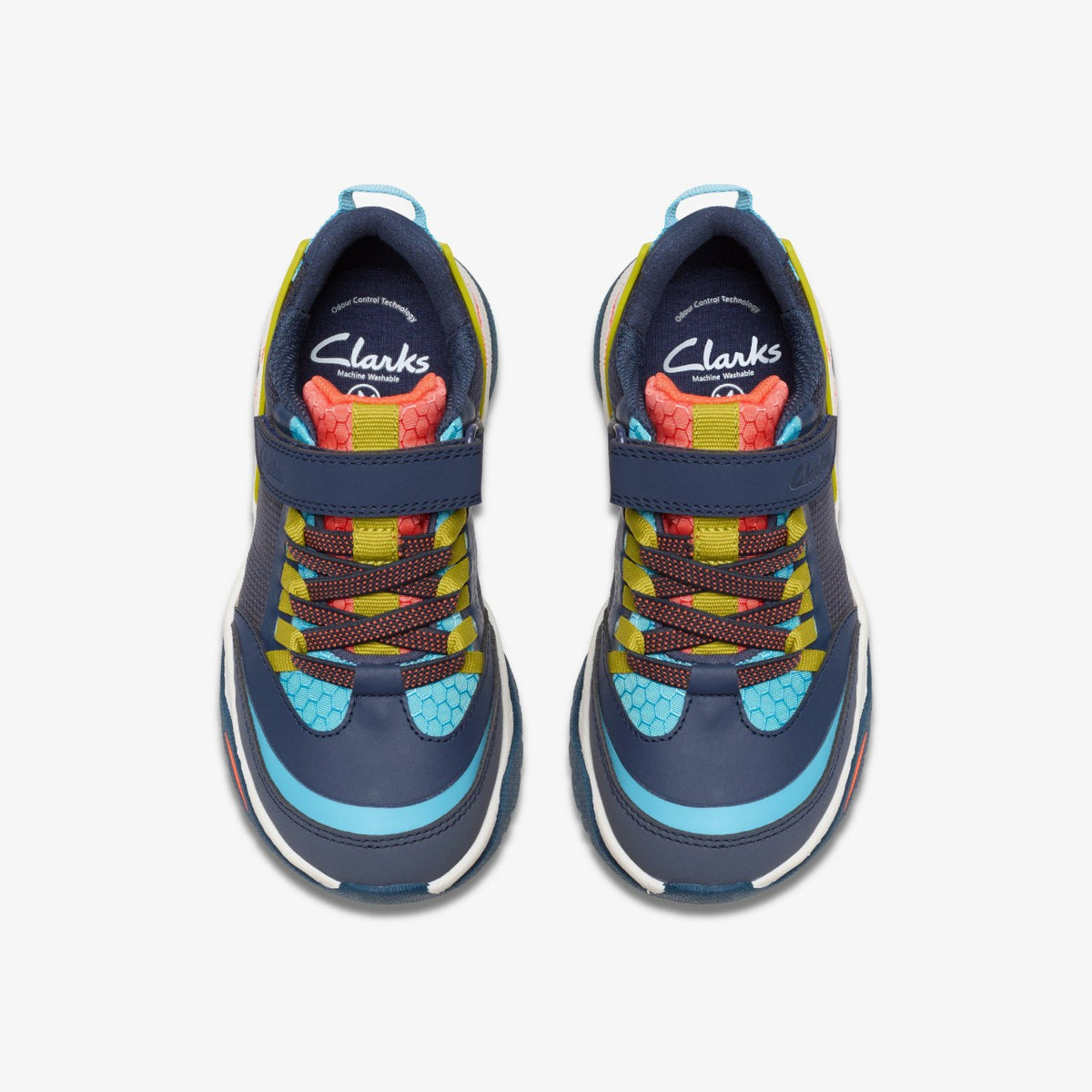 Clarks Kids Feather Track Kid Navy Combination