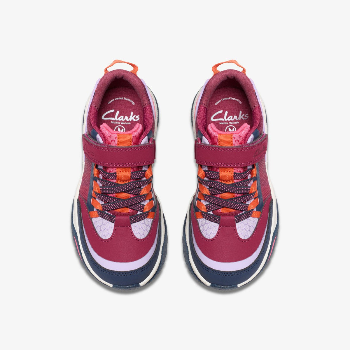 Clarks Kids Feather Track Kid Berry Combination
