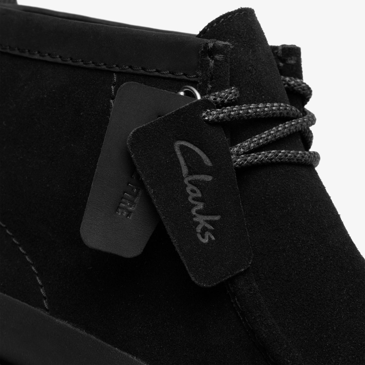 Clarks Men Wallabee FTR2 Hi Black Suede