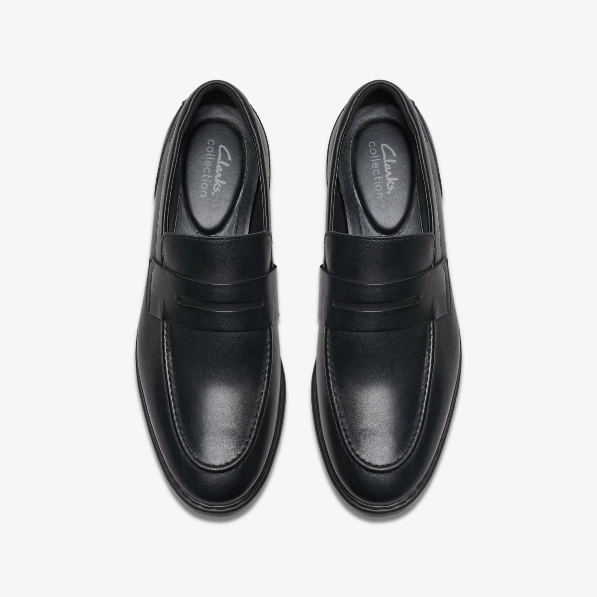 Clarks Men Banbury Lo Black Leather