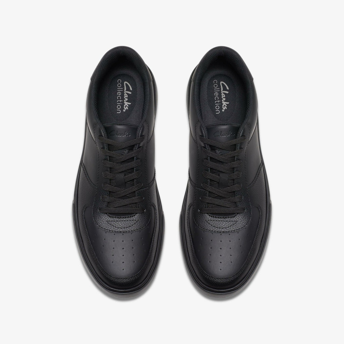 Clarks Men Romsey Tie Black Leather