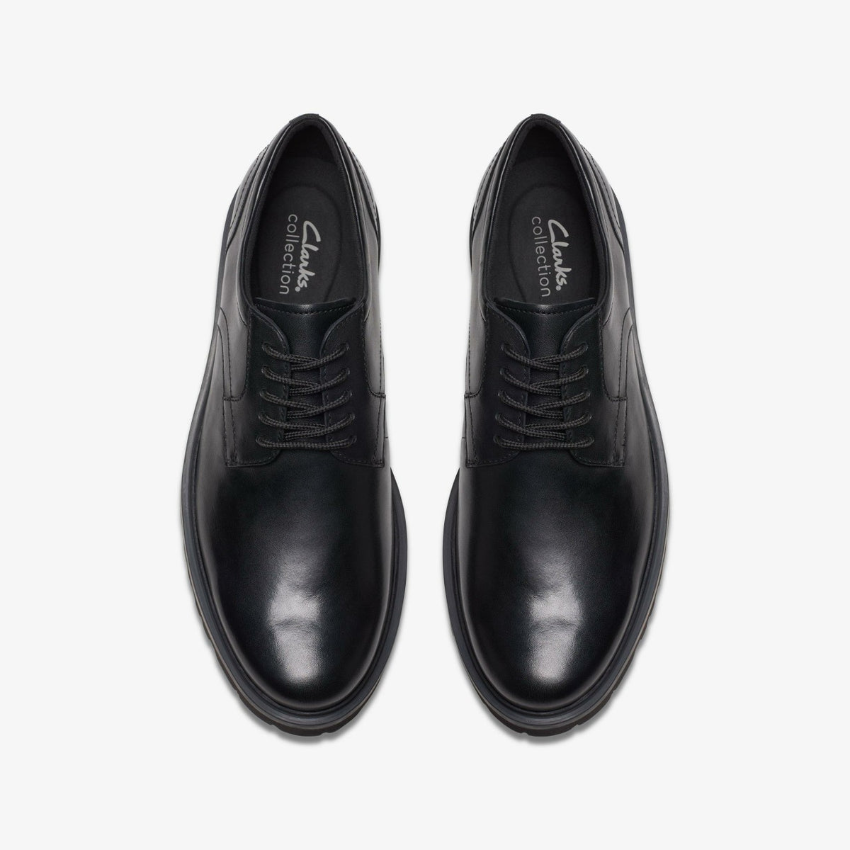 Clarks Men Berwick Lace Black Leather