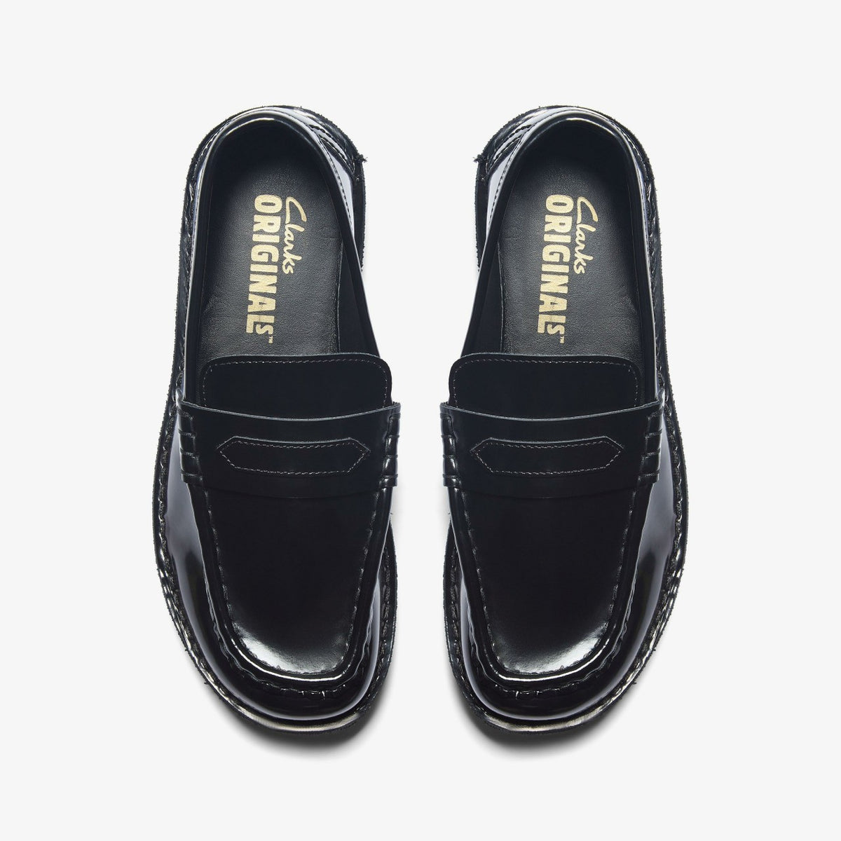 Clarks Women Nomad Loafer Black Patent