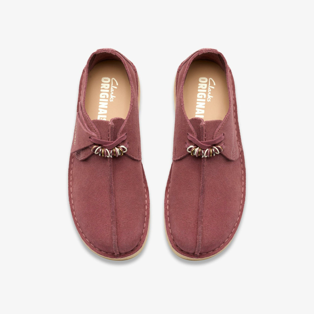 Clarks Women Desert Trek Rose Brown Suede