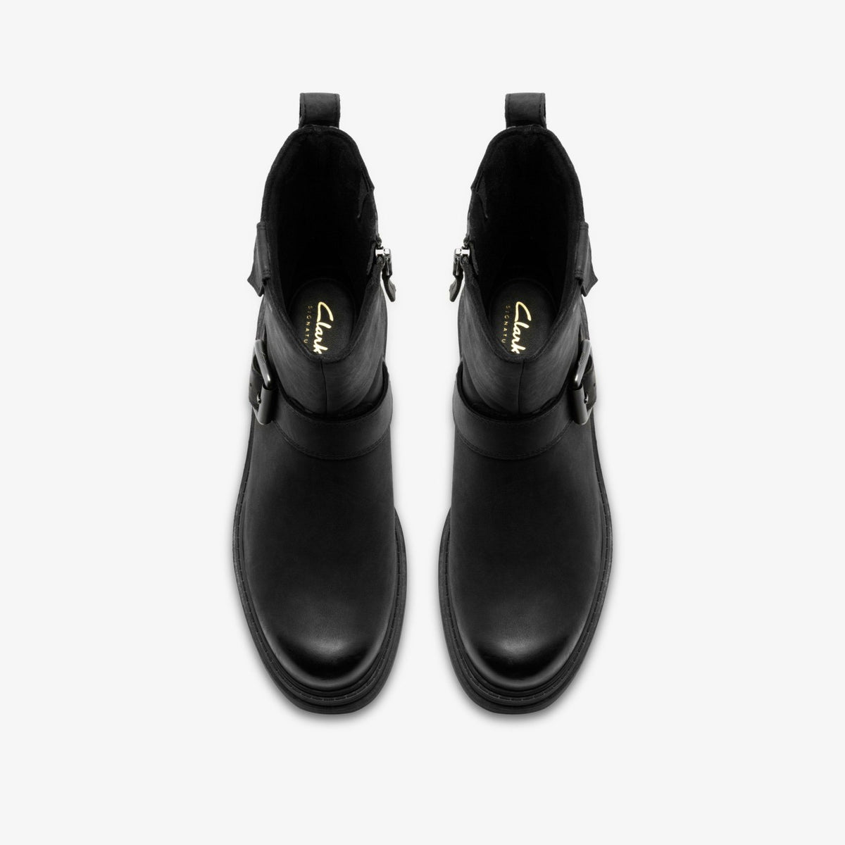 Clarks Women Orinoco 3 Bay Black Leather