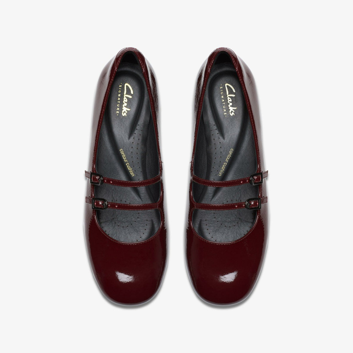 Clarks Women Daiss 30 Shine Burgundy Patent