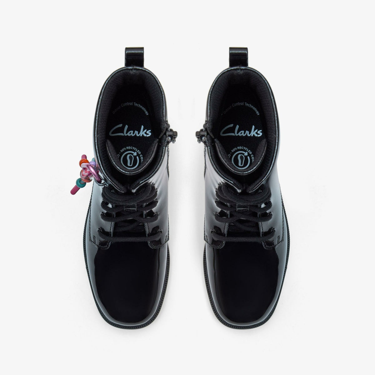 Clarks Kids Oaklyn Charm Older Black Patent