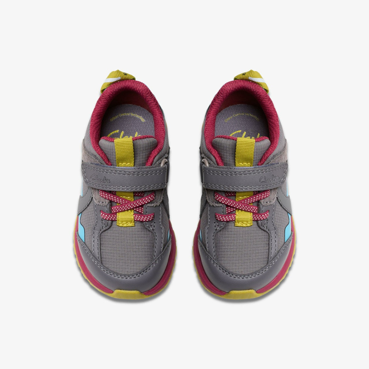 Clarks Kids Selva Hero Toddler Dark Grey Combination