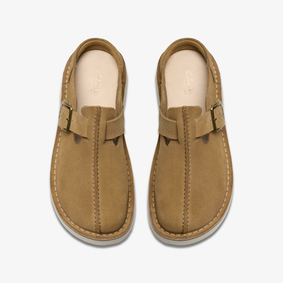 Clarks Women Solsbury Mule Dark Sand Suede