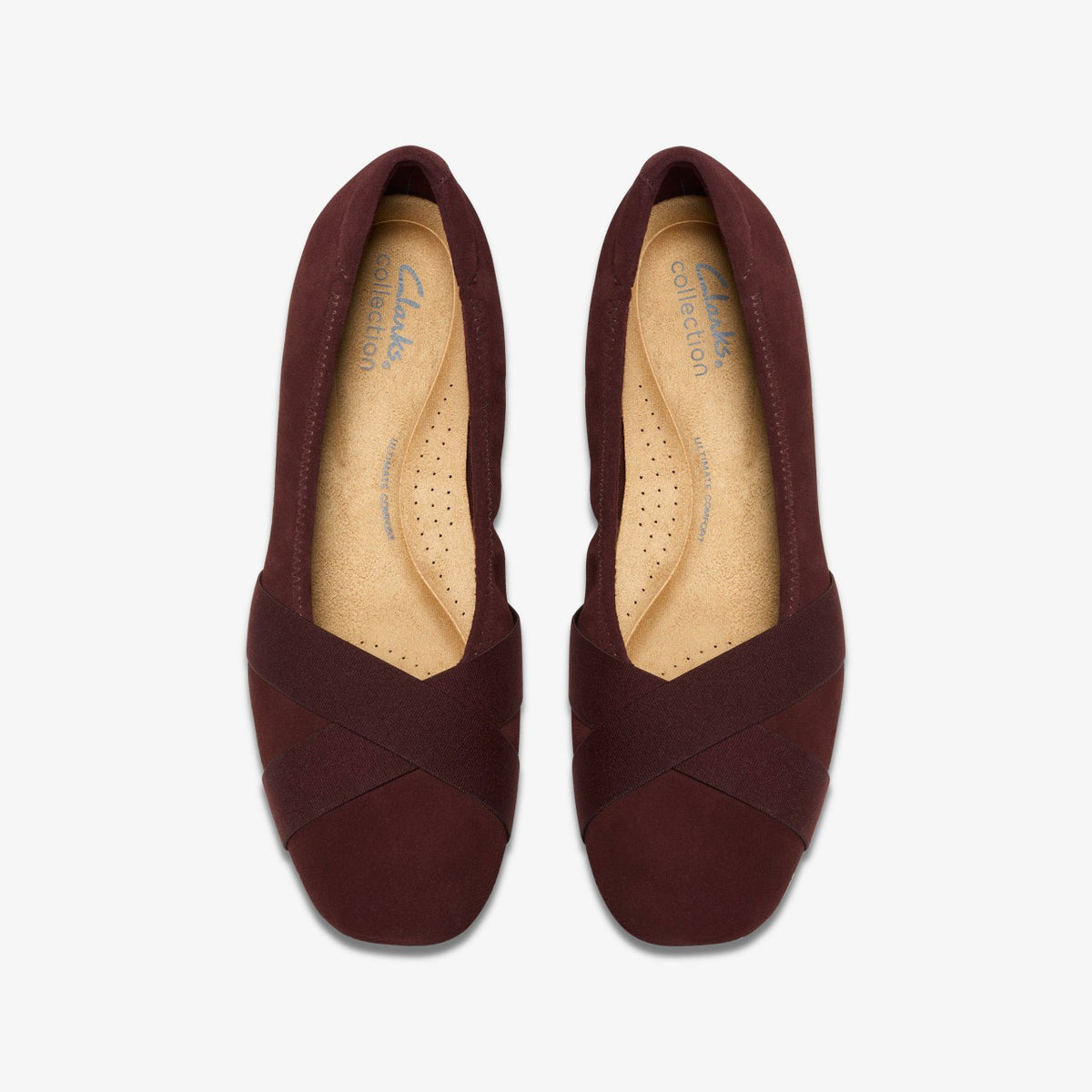 Clarks Women Jazmynn Gem Merlot Suede