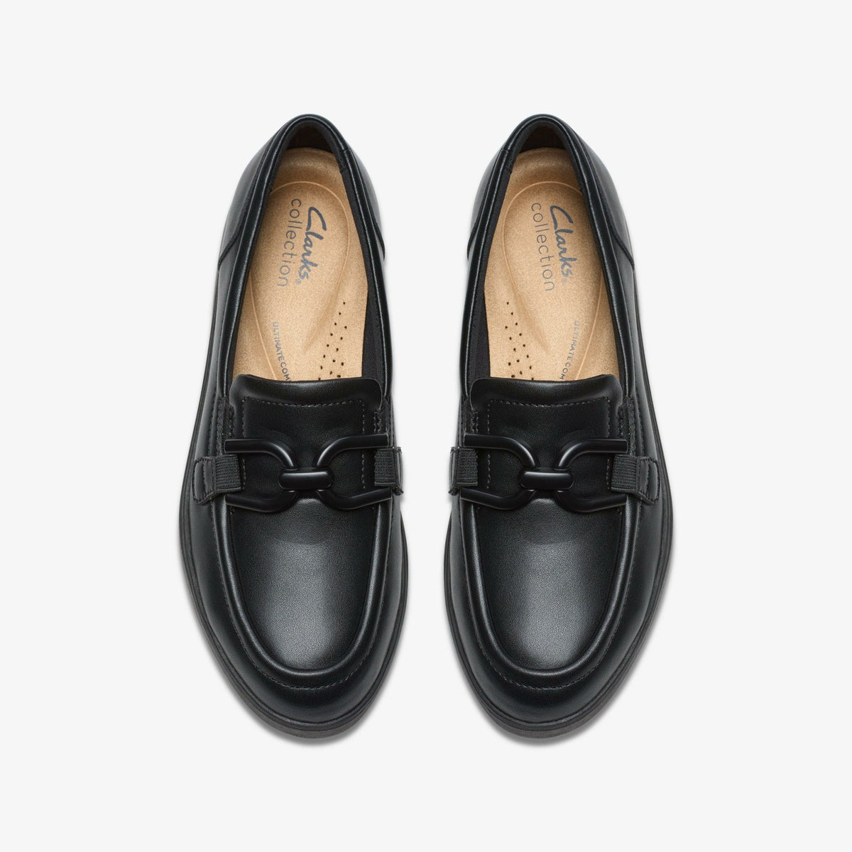 Clarks Women Zylah Top Black Leather