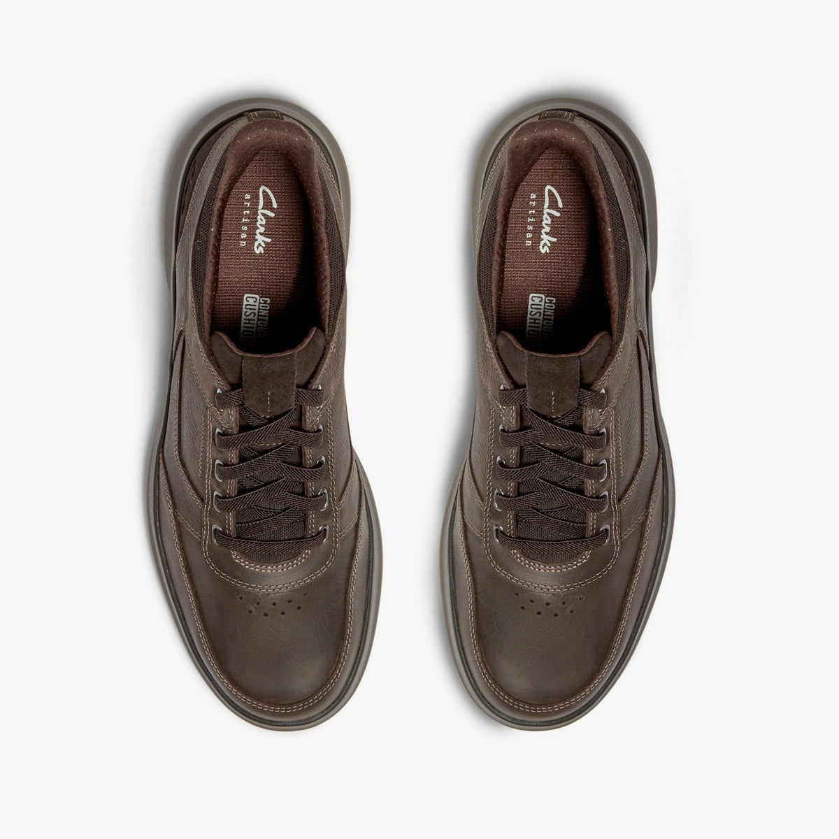 Clarks Men Mullan Easy Dark Brown Leather