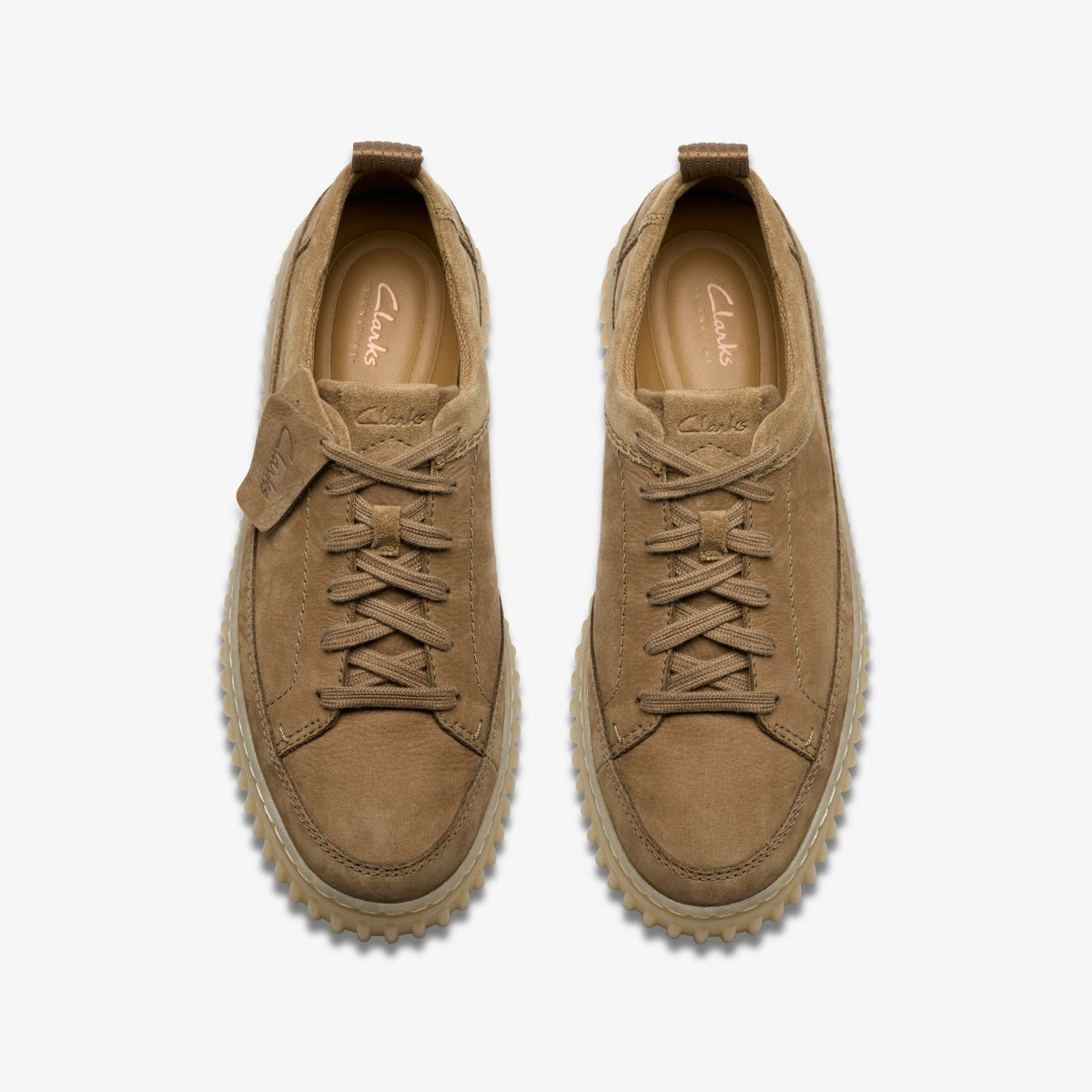 Clarks Men Torhill Lace Dark Sand Nubuck