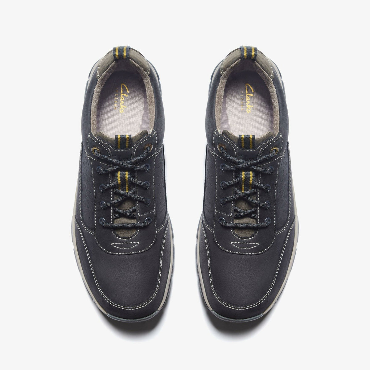 Clarks Men Spypath Ox Navy Nubuck