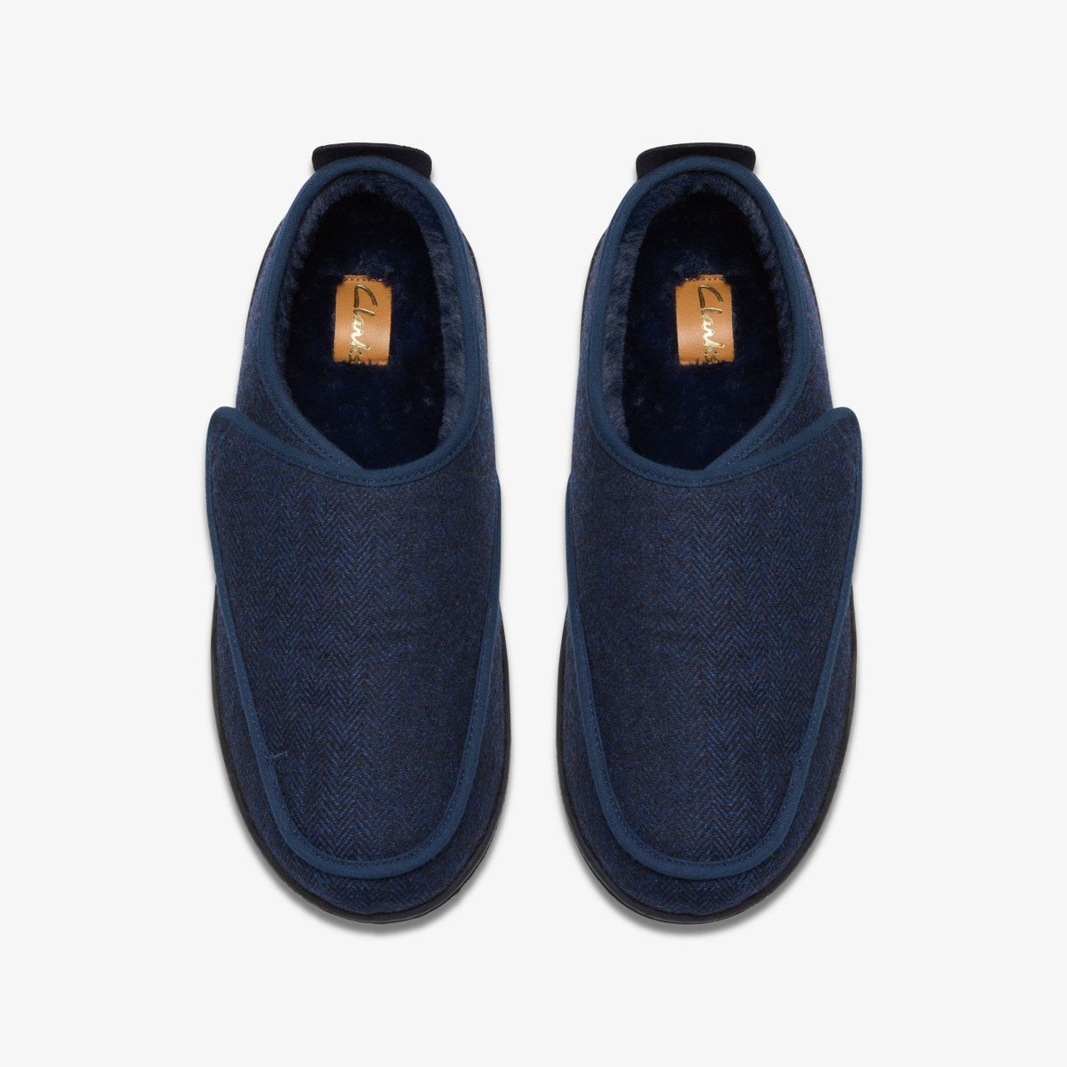 Clarks Men King Riptape Slipper Navy Interest
