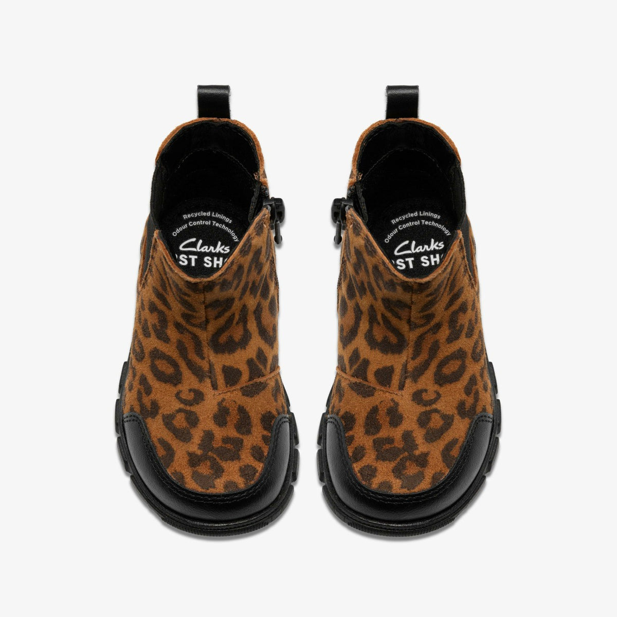 Clarks Kids Evyn Chelsea Toddler Leopard Print