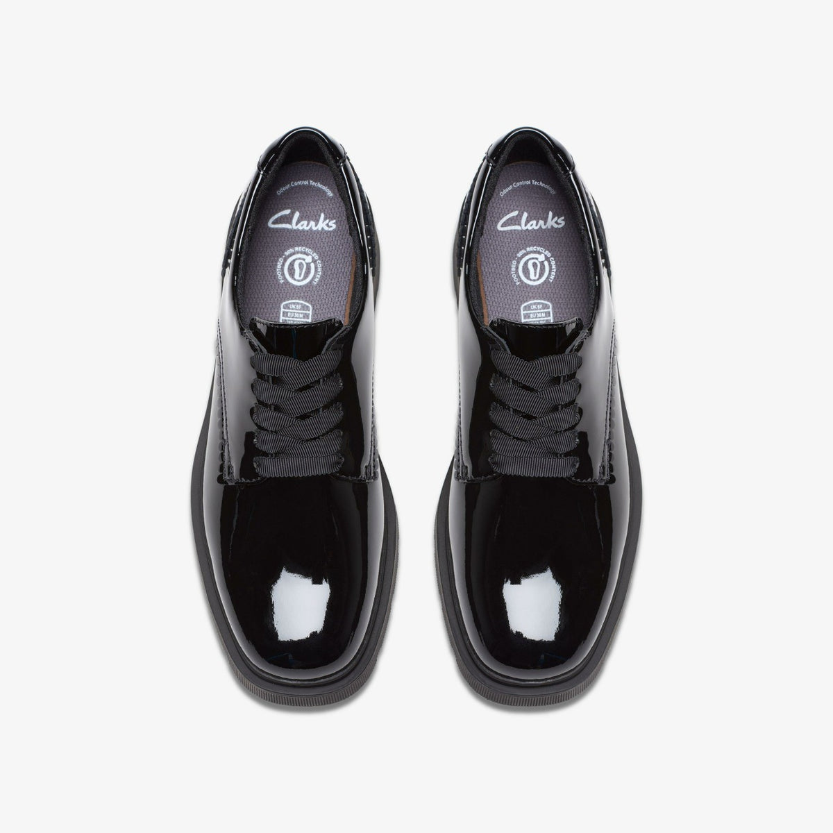 Clarks Kids Eris Pure Youth Black Patent