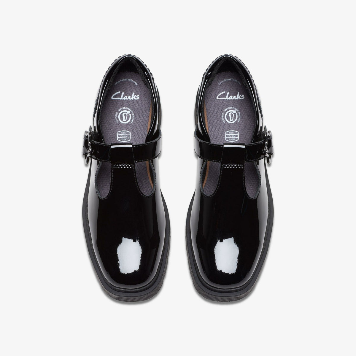 Clarks Kids Eris Hope Youth Black Patent