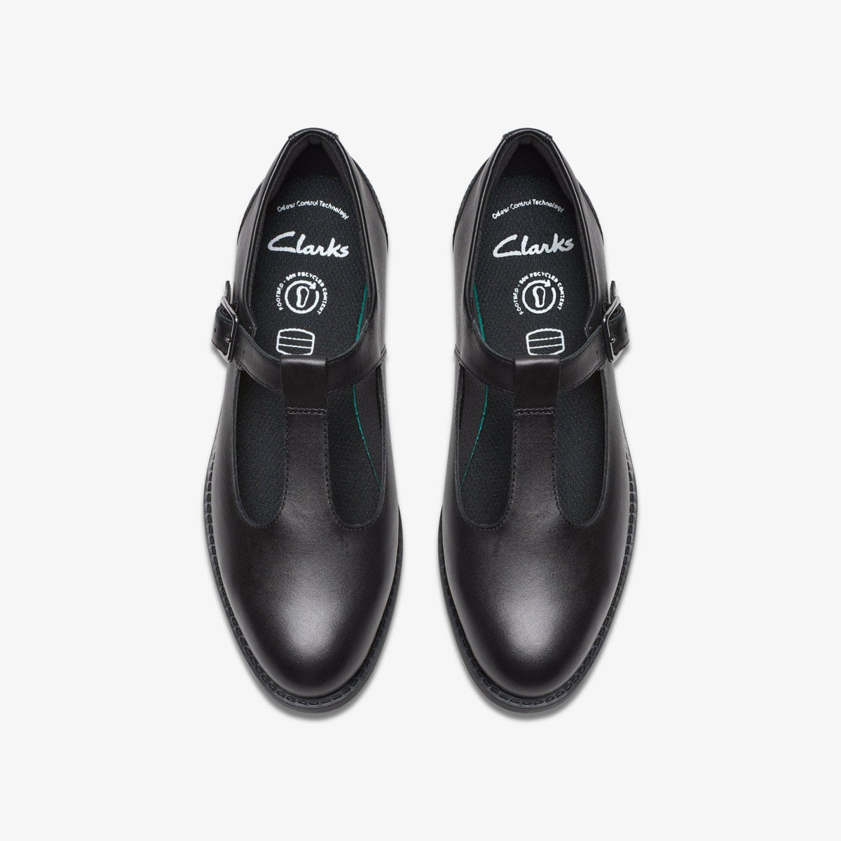 Clarks Kids Tapa Hope Youth Black Leather