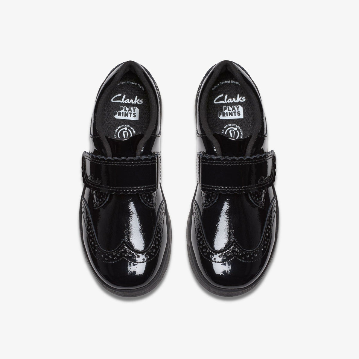 Clarks Kids Disco Skip Kid Black Patent