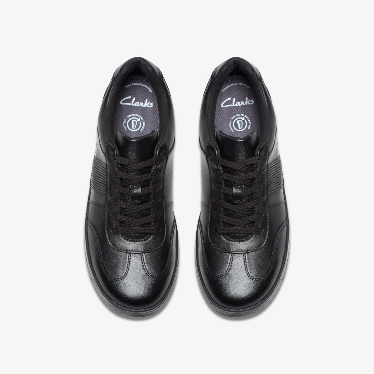 Clarks Kids Disco Pace Youth Black Leather