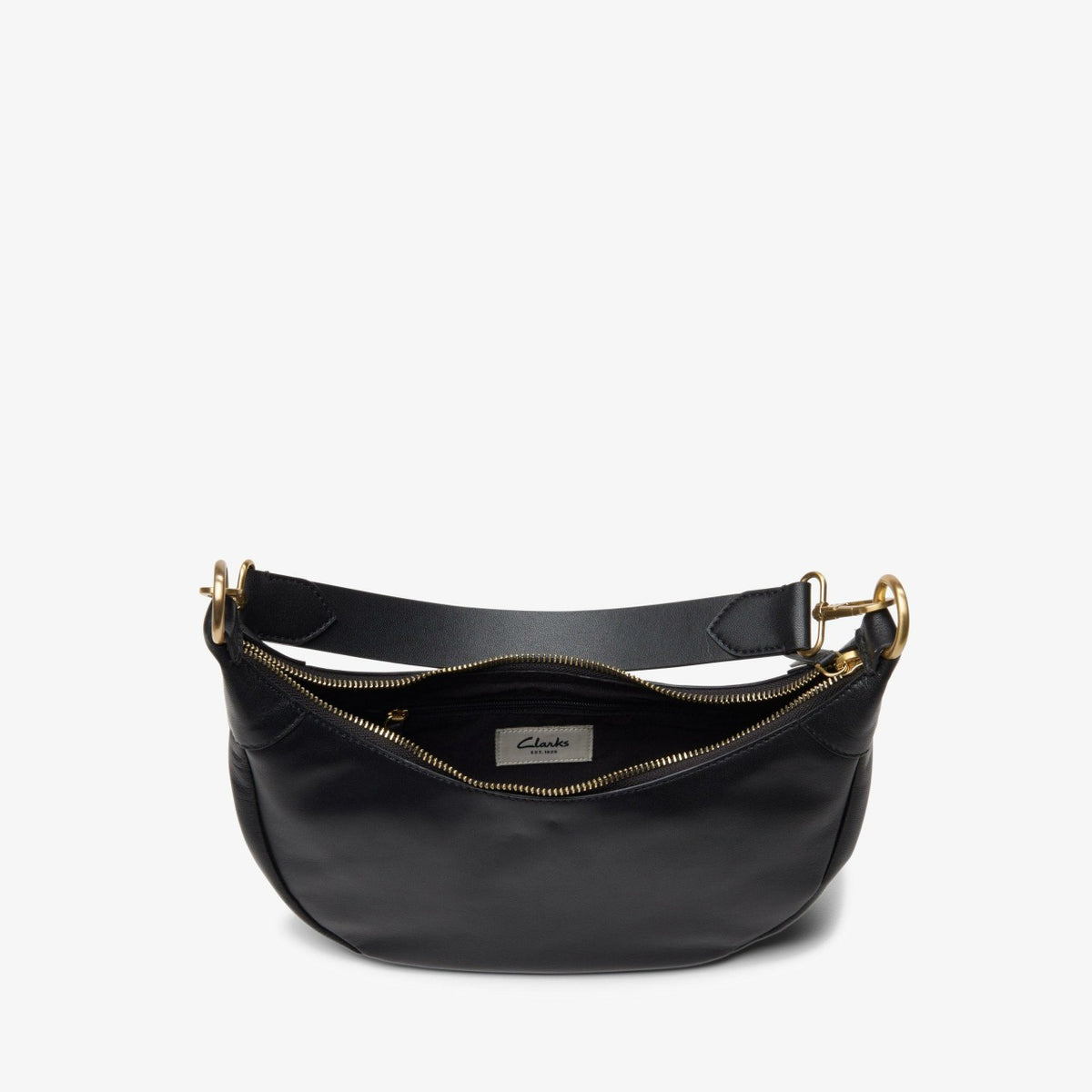 Clarks Women Willow Moon Mini Black Leather