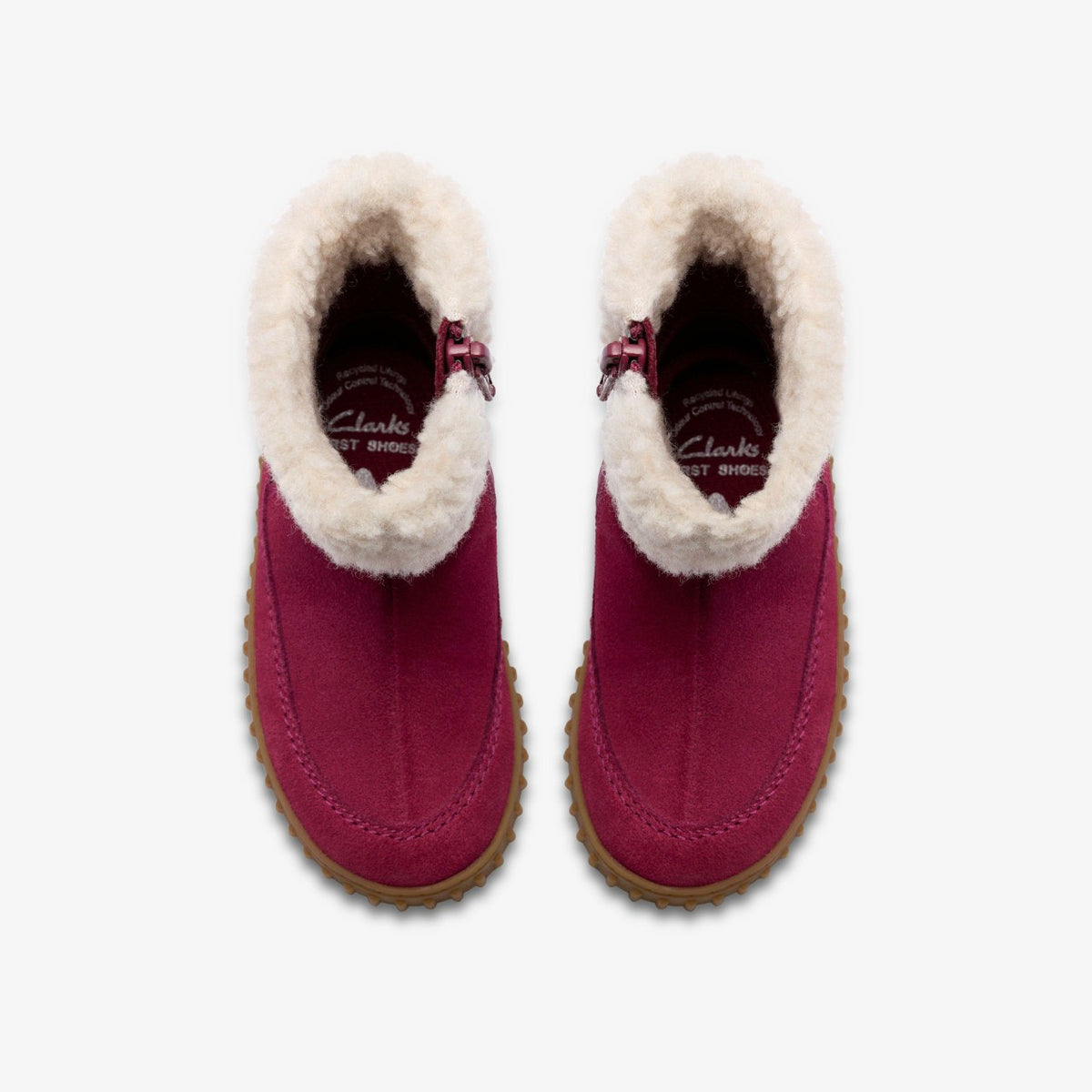 Clarks Kids Cove Snug Toddler Berry Suede
