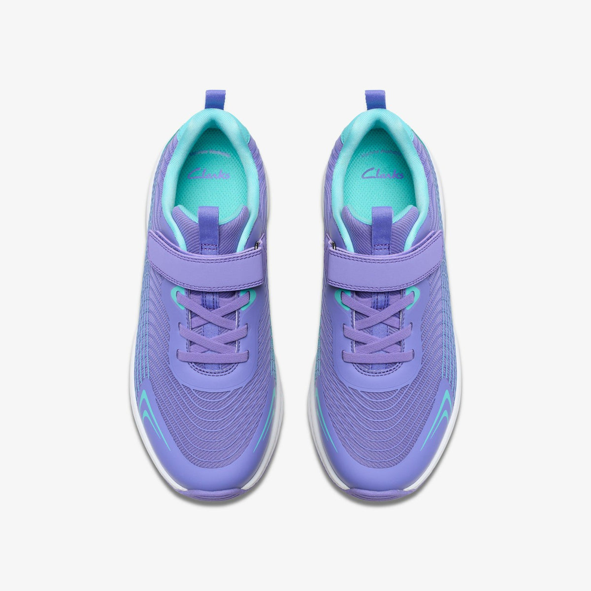 Clarks Kids Deyes Dash Youth Purple Synthetic