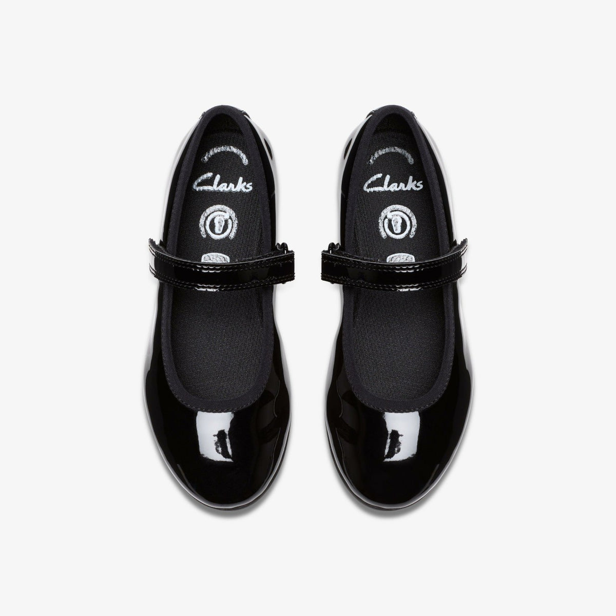 Clarks Kids Dance Wish Kid Black Patent