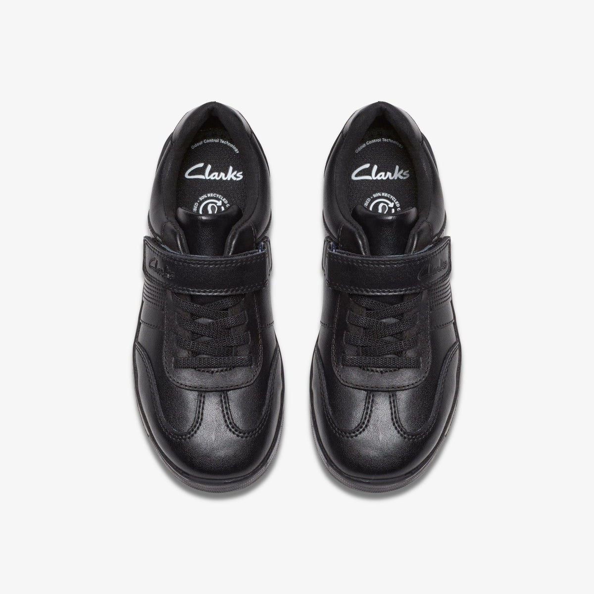 Clarks Kids Disco Pace Kid Black Leather