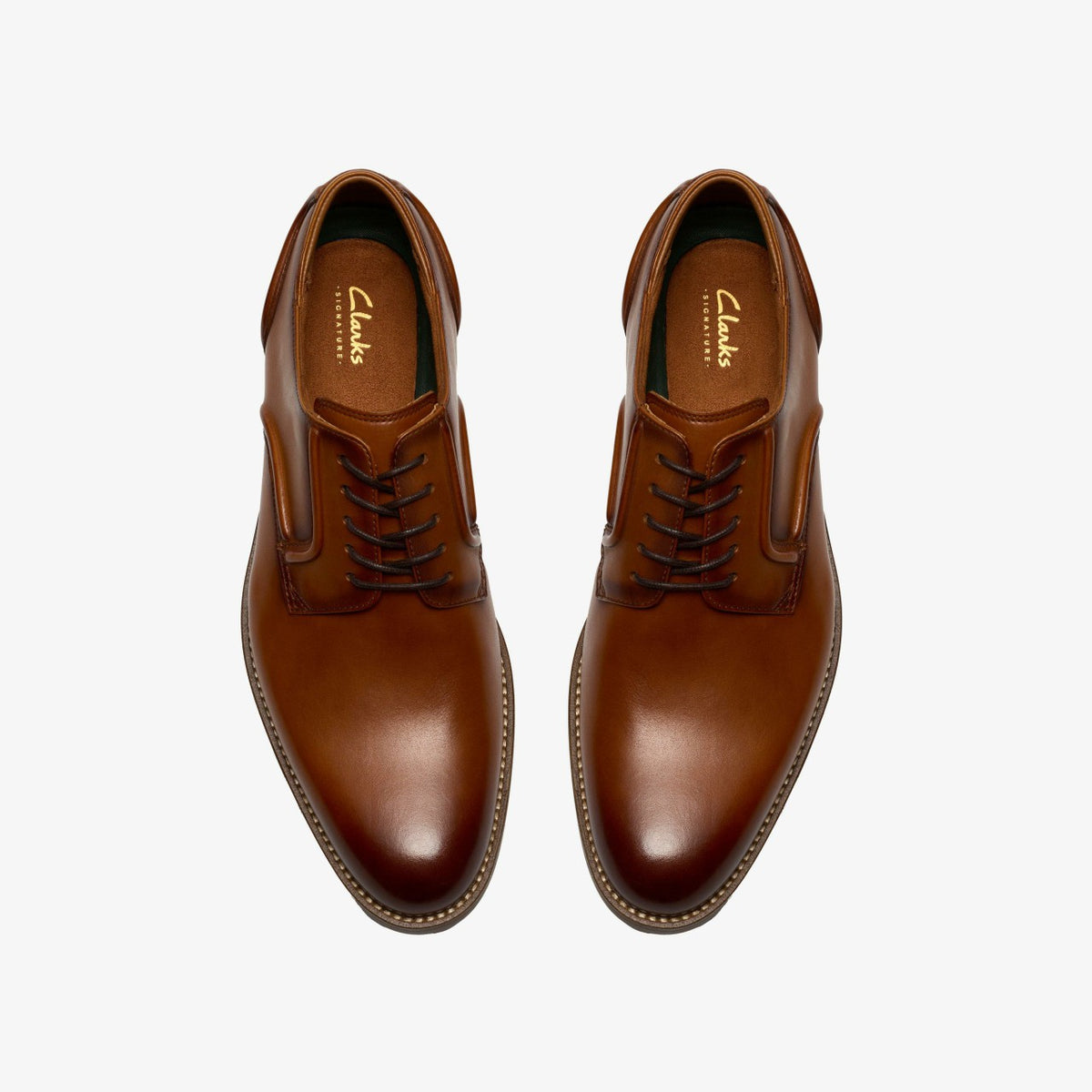 Clarks Men Craft Remi Lace Tan Leather