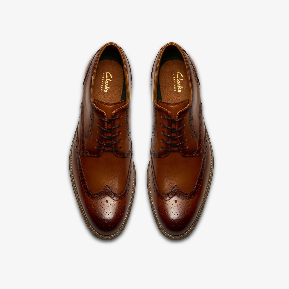 Clarks Men Craft Remi Tip Tan Leather