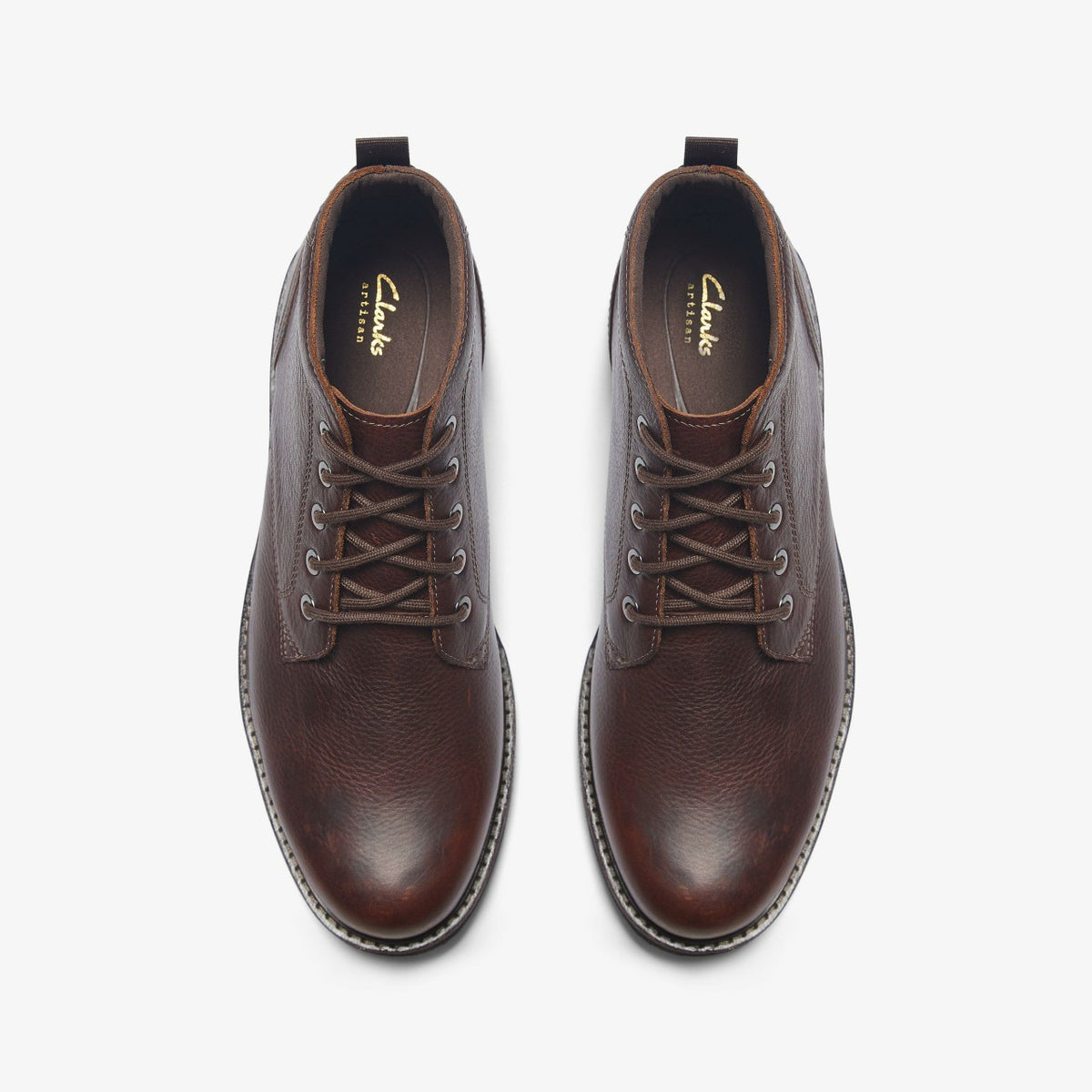 Clarks Men Batcombe Mix Dark Brown Leather