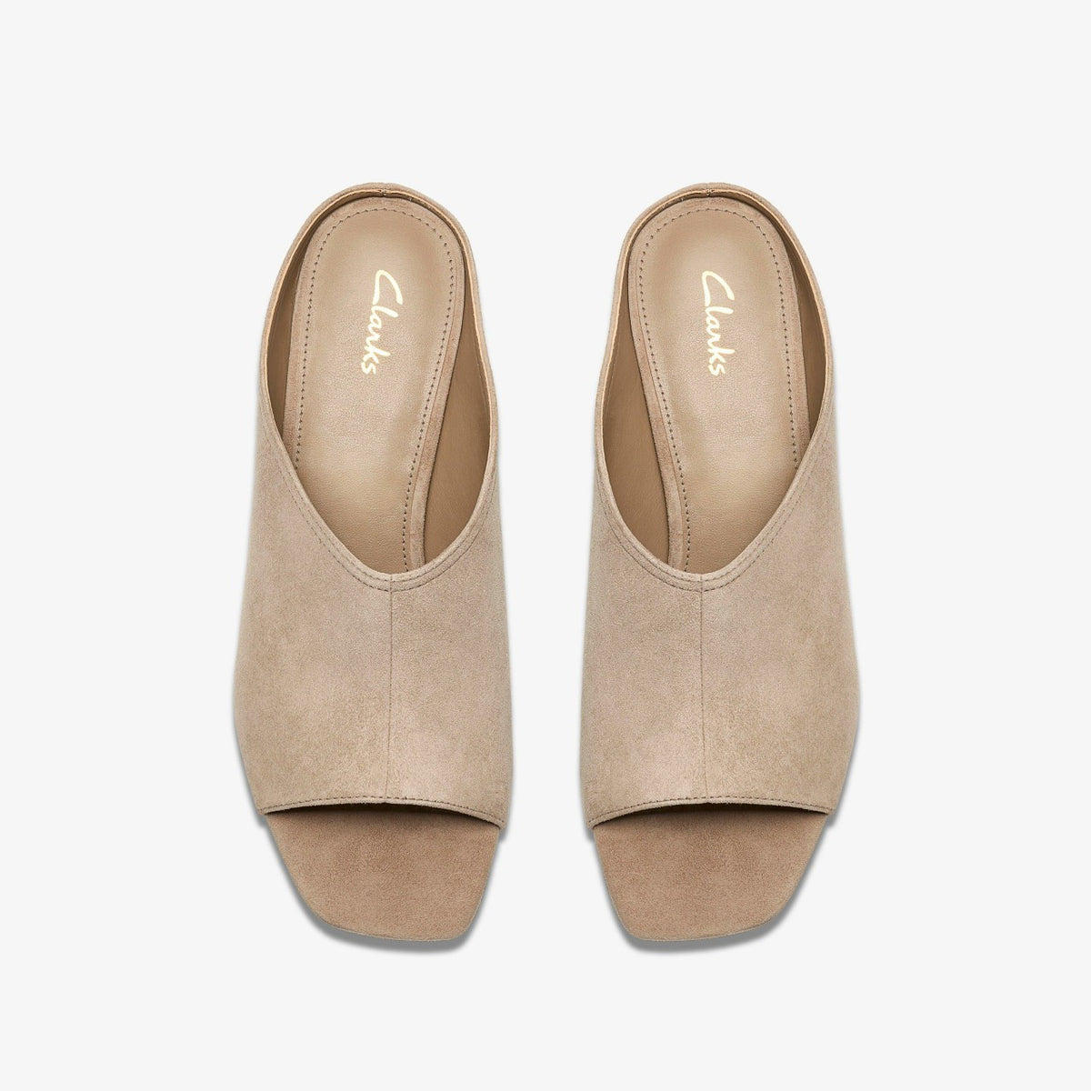 Clarks Women Siray Mule Mushroom Suede