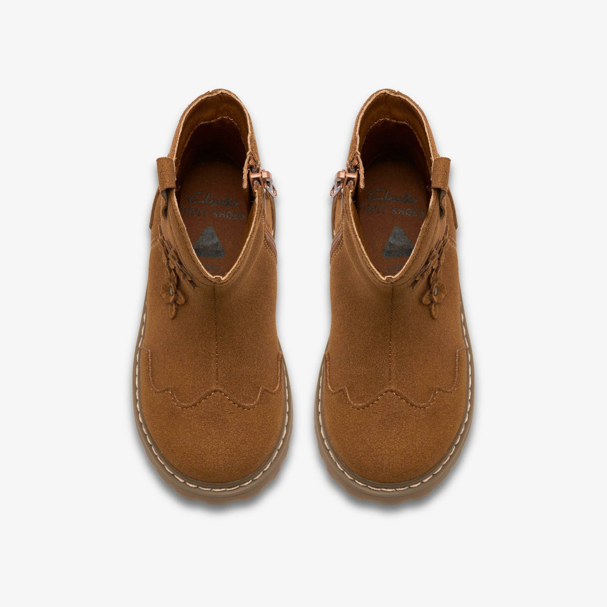 Clarks Kids Adelaide Mid Toddler Tan