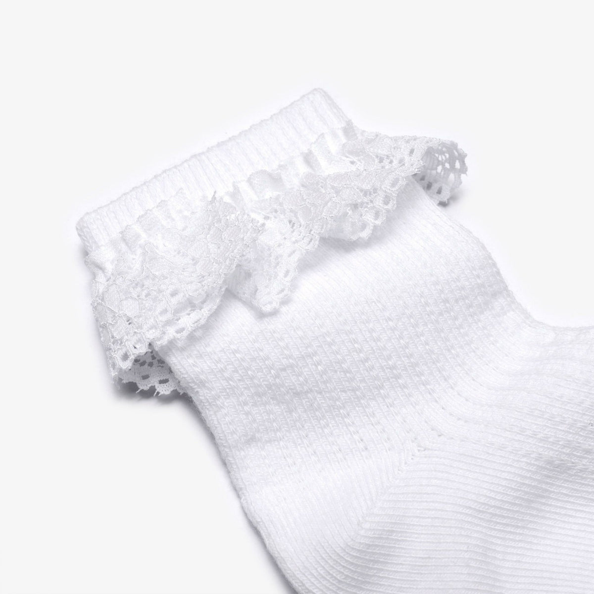 Clarks Kids Frilly Socks White 4 Pack 1-2 Years White