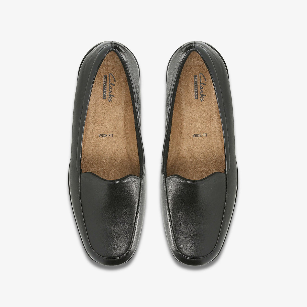 Clarks Women Georgia Loafer Black Leather