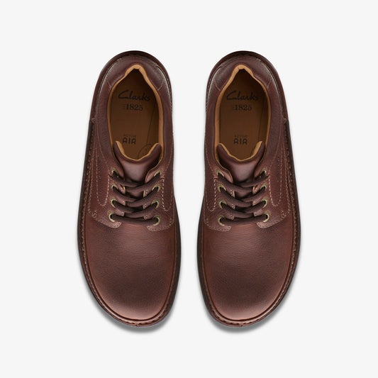 Clarks Men Nature Three Mahogany Leather