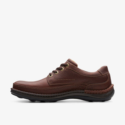 Clarks Men Nature Three Mahogany Leather