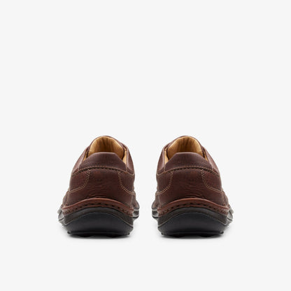 Clarks Men Nature Three Mahogany Leather