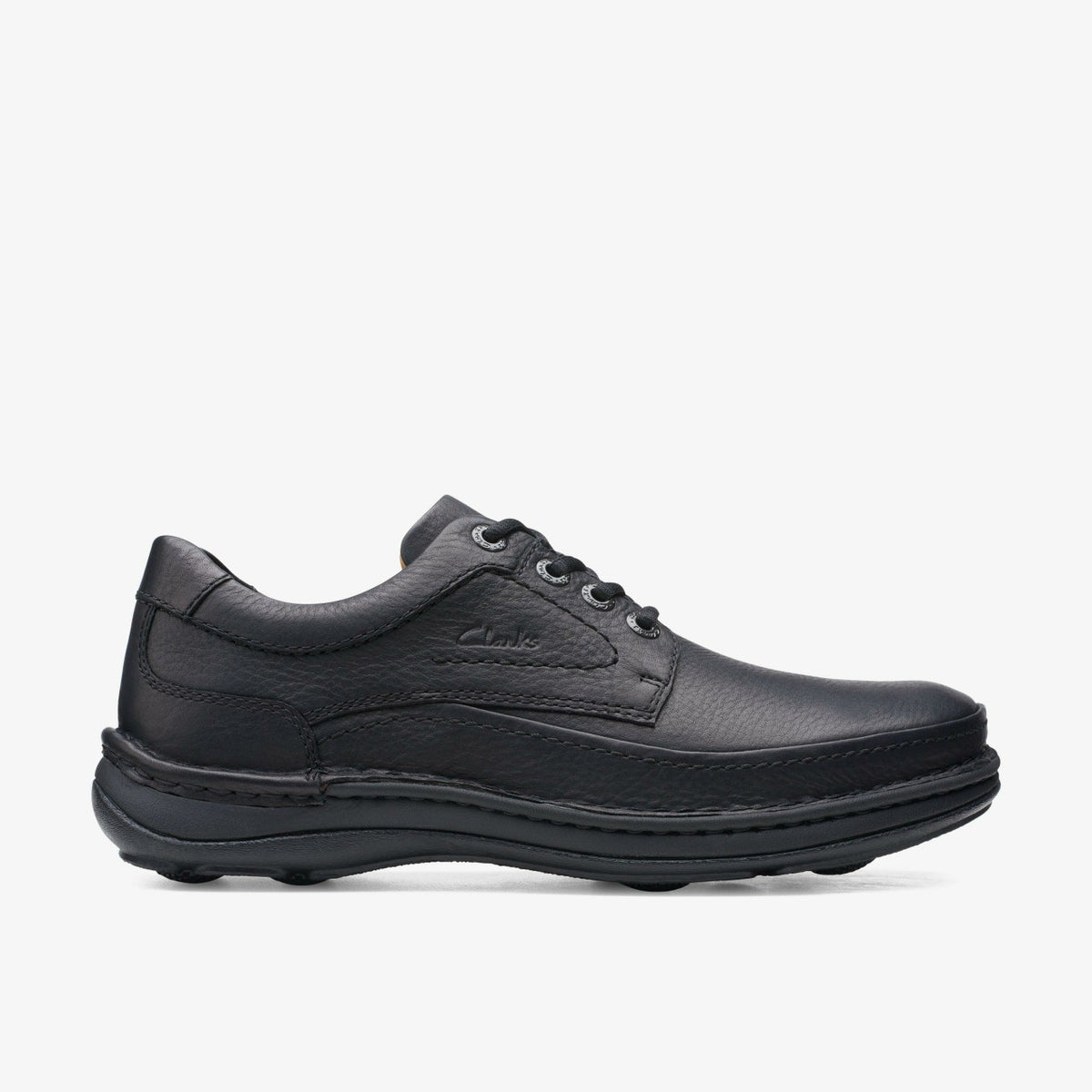 Clarks Men Nature Three Black Leather