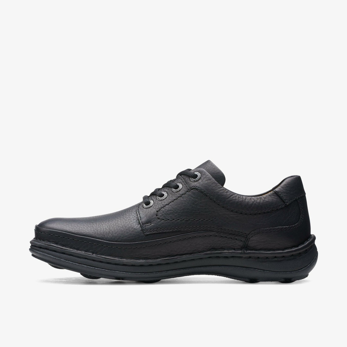 Clarks Men Nature Three Black Leather