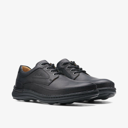 Clarks Men Nature Three Black Leather