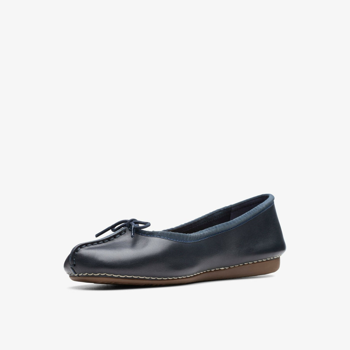 Clarks Women Freckle Ice Navy Leather
