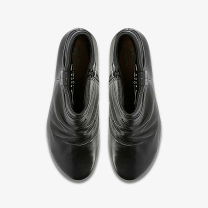 Clarks Women Matron Ella Ankle Boot Black Leather