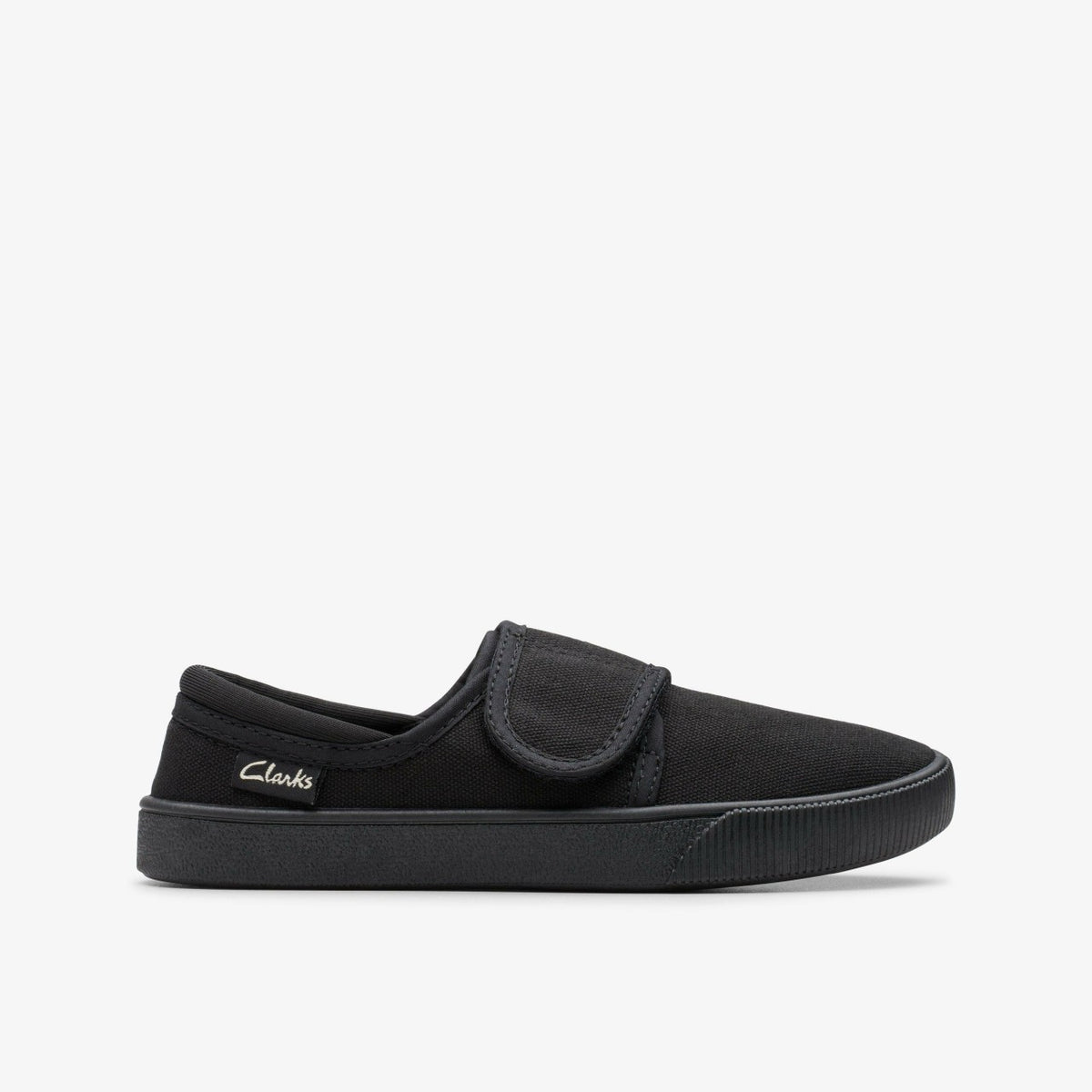 Clarks Kids Hopper Run Black Fabric