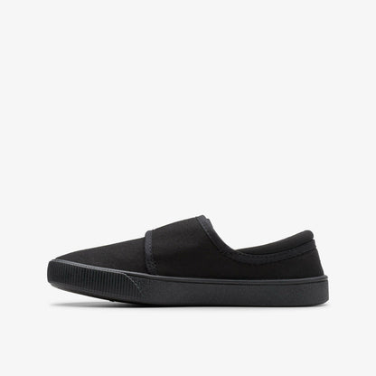 Clarks Kids Hopper Run Black Fabric