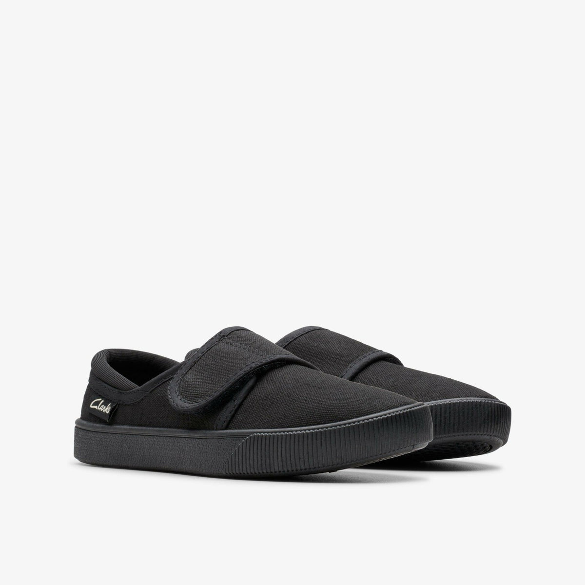 Clarks Kids Hopper Run Black Fabric