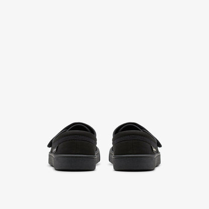 Clarks Kids Hopper Run Black Fabric